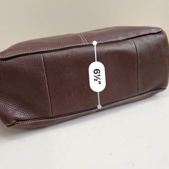 🐝 Coach X-Large Chelsea Brown Pebbled Leather Tote - G063-F10026 - Picture 14 of 16